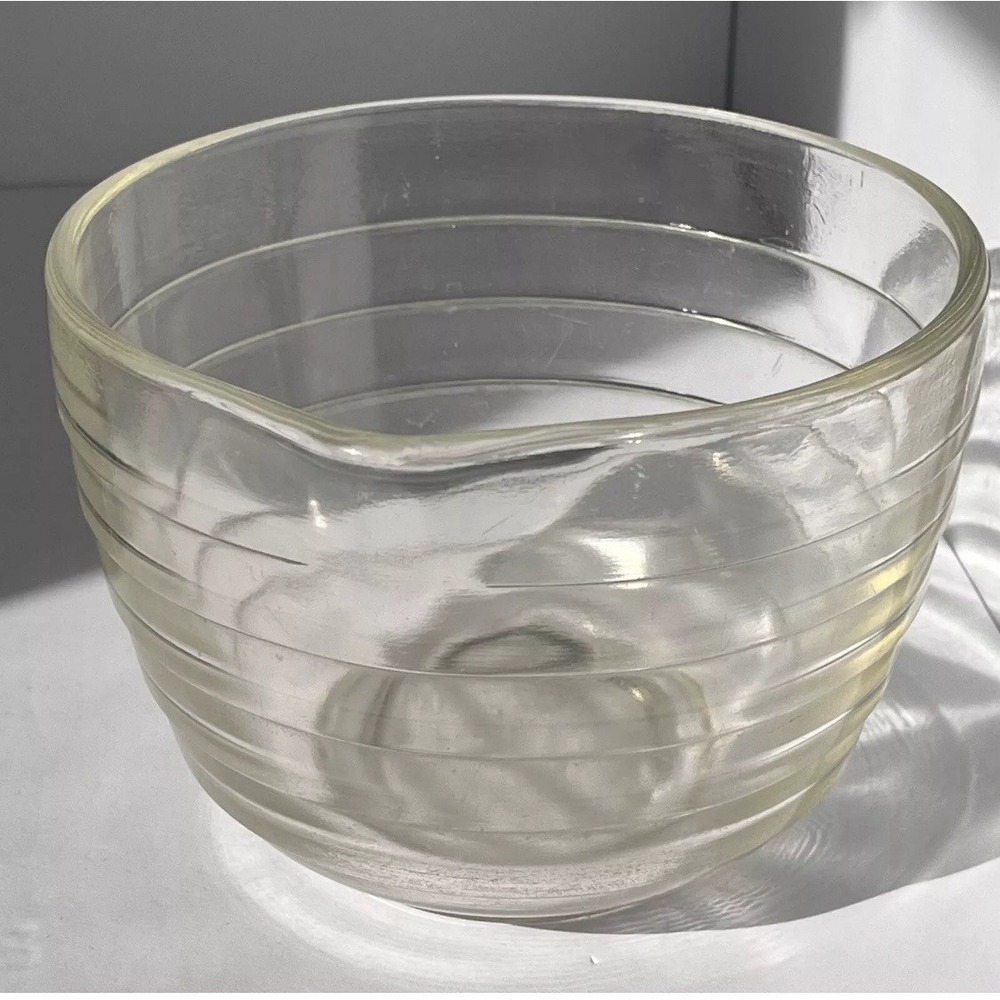 VTG WESTINGHOUSE‎ PYREX CLEAR GLASS BEEHIVE BOWL SPOUT  # 6 - Picture 2 of 8